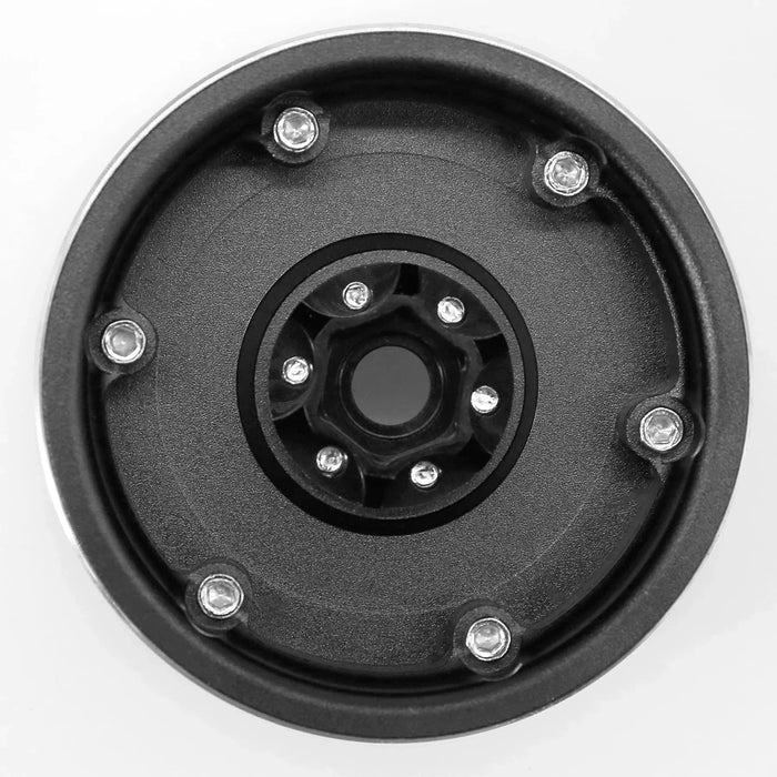 4PCS 2.2" 63x33mm 1/10 Crawler Beadlock Wheels Set (Metal)