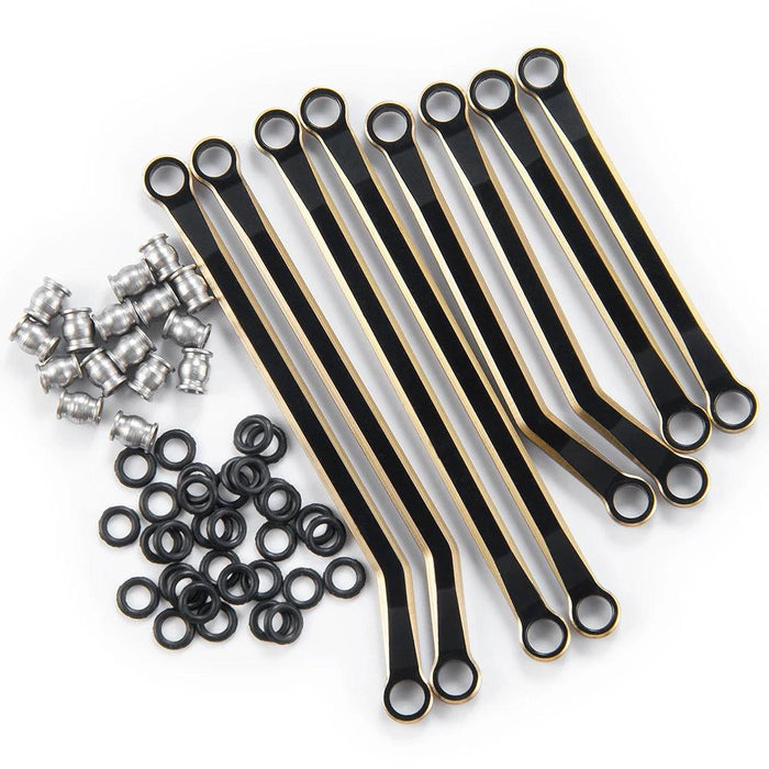 8PCS Heightened Linkage Set for Traxxas TRX-4M Bronco Defender 1/18 (Brass)