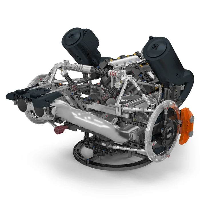 Mould King 10248 JZK V8 Hyper Engine Model Building Blocks (Stukken 3192)