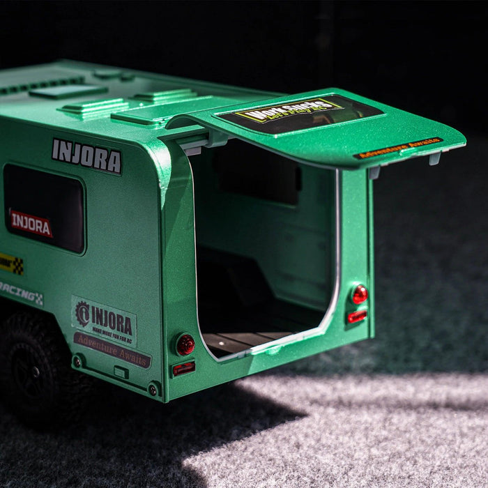 INJORA 1/18 Travel Camper Trailer w/ Hitch