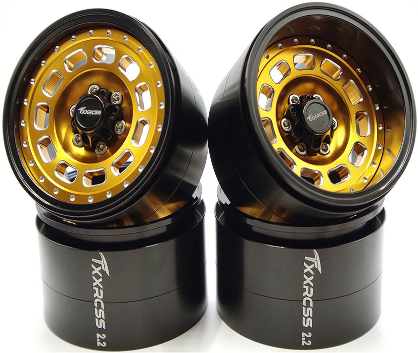 TxxRcss 4PCS 2.2" 61.5x40mm Beadlock Wheel Rims 1/10 (Alu)