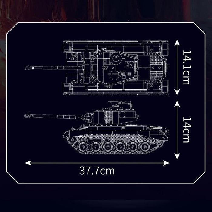 Mould King 20035 M26 Pershing Tank (1054 Pieces)