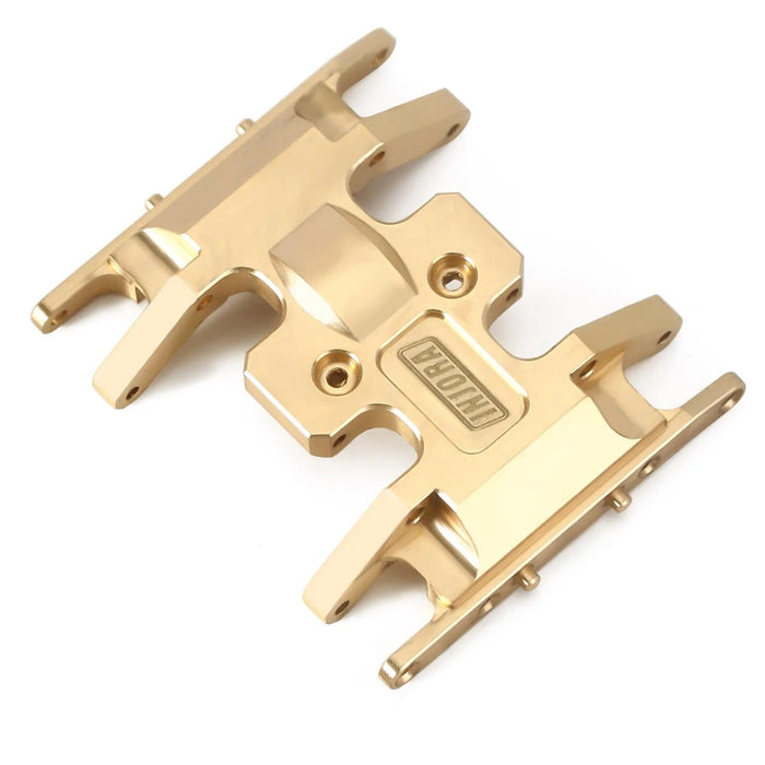 INJORA Skid Plate Transmission Mount for Axial SCX24 1/24 (Brass/Aluminum)