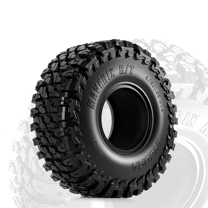 INJORA 4PCS 1.9" 120x42mm MAVERIX R/T Crawler Tires 1/10