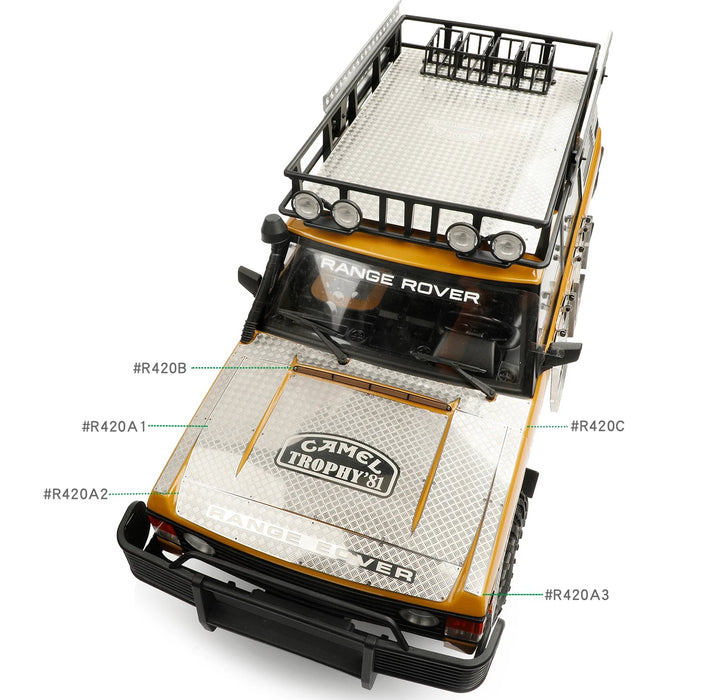 RCDream Motorhauben-Schutzplatte für FCX10 Range Rover 1/10