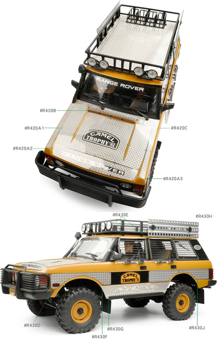 RCDream Schutzplatte für den vorderen Seitenschweller für FCX10 Range Rover 1/10