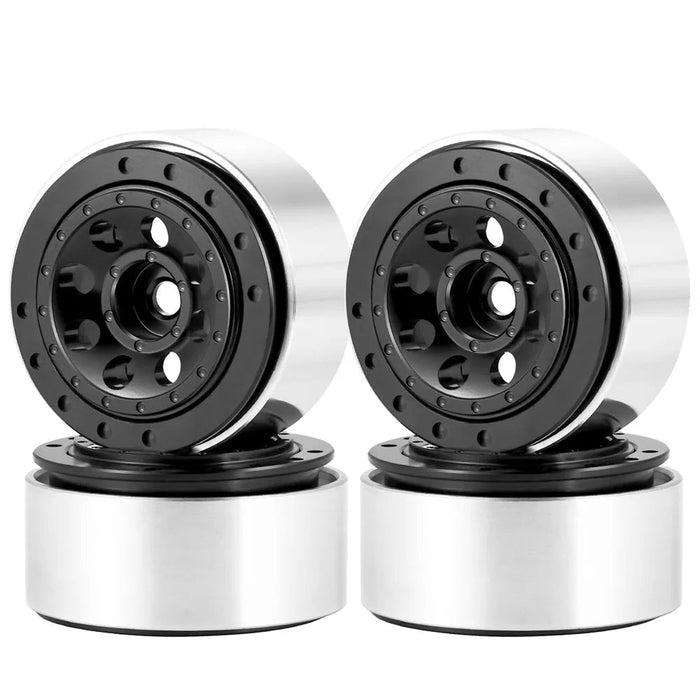 4PCS 1.0" +1mm/-3mm décalage jante beadlock pour crawler (alu)