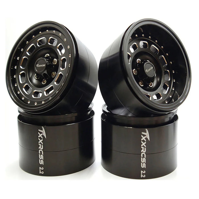TxxRcss 4PCS 2.2" 61.5x40mm Beadlock Wheel Rims 1/10 (Alu)