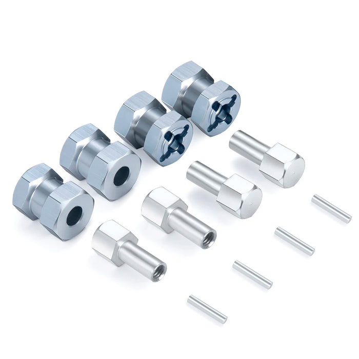 12mm Verlängerter Sechskantadapter 15/20/25/30mm 1/10 (Alu)