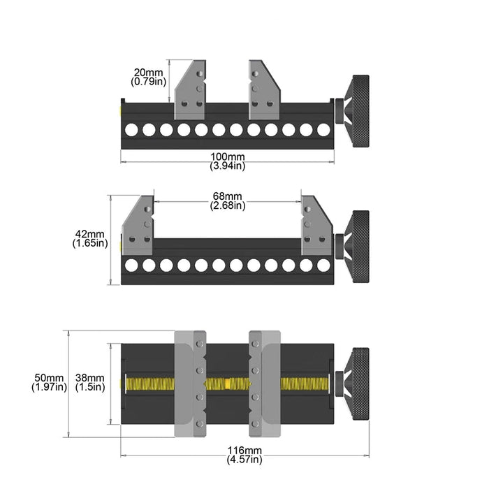 ARROWMAX SDS Series Double Ended Mini Bench Vise