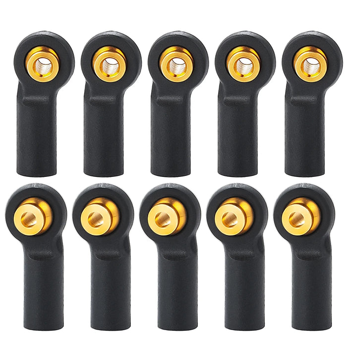 10PCS M1.6/M2 Link Rod Ball Head Ends for Axial SCX24 1/24 (Plastic)