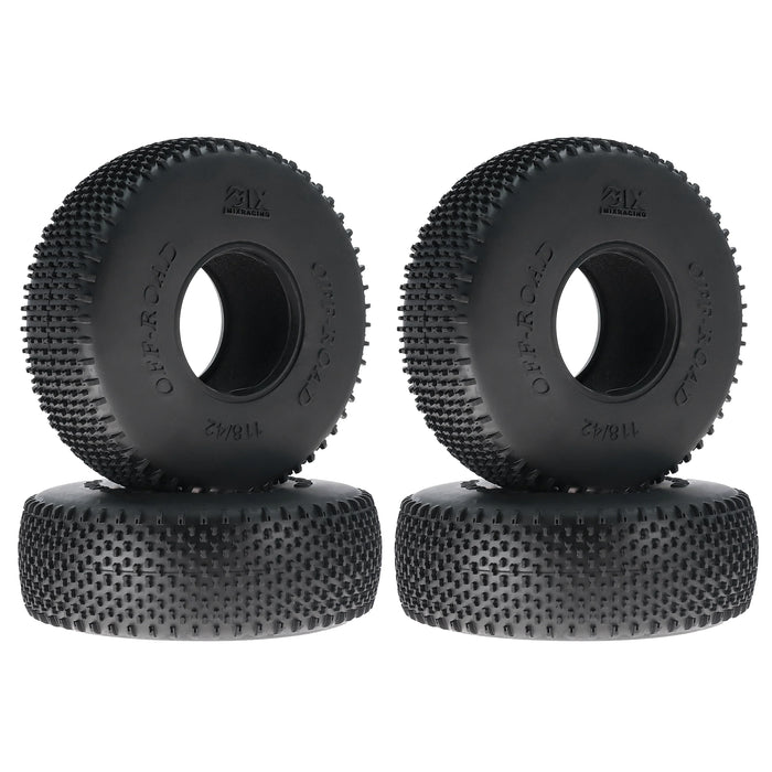 4PCS 1.9" 118x42mm 1/10 Buggy Tires (Rubber)
