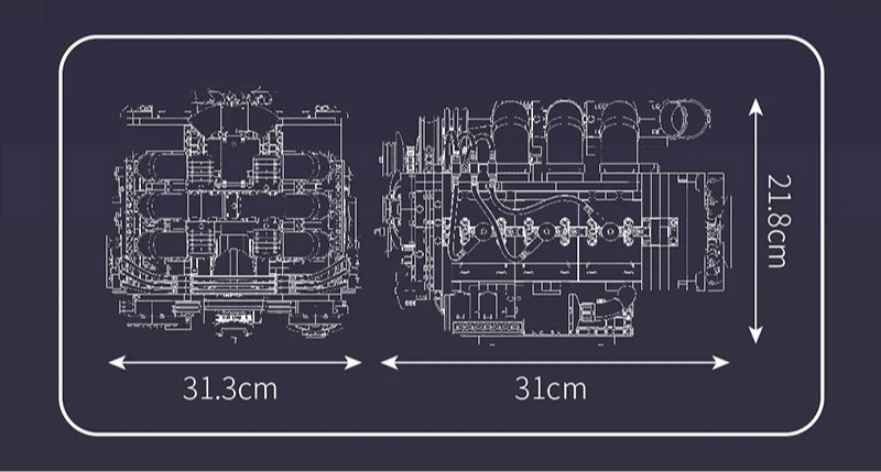 Mould King 10181 Moteur Plat Blocs de Construction (2678 Stukken)