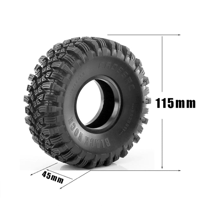 4PCS 1.9" 115x45mm 1/10 Crawler Tires (Rubber)