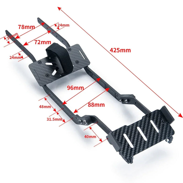 Chassis Frame Rails Kit for Traxxas TRX-4 (Koolstofvezel) | Yeahrun ...