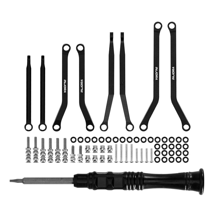 INJORA High Clearance Chassis Links for Axial SCX30 1/30 (Alu)