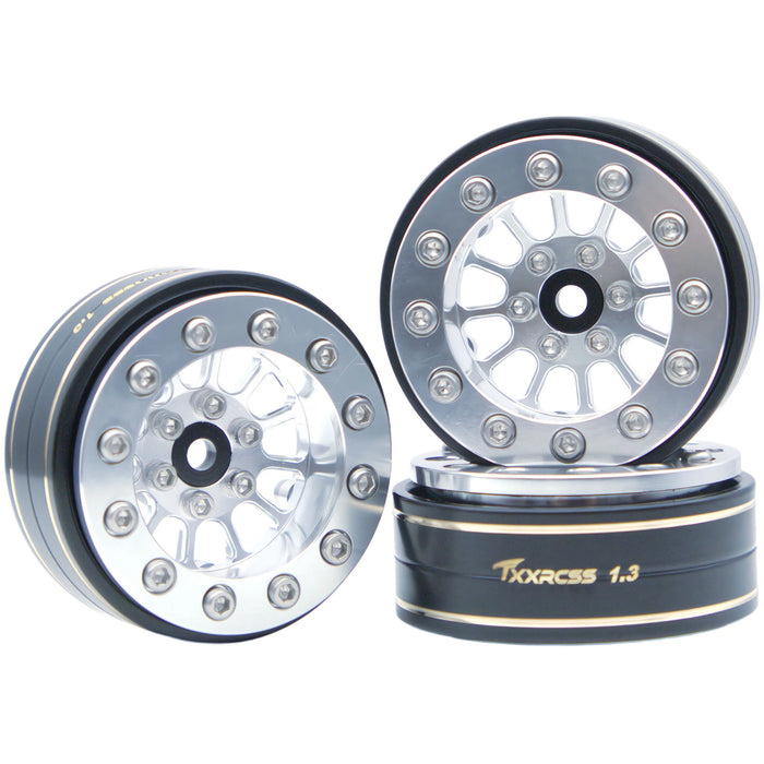 TxxRcss 4PCS 1.3" 36.8x16.5mm Beadlock Wheel Rims 1/18/24 (Alu)