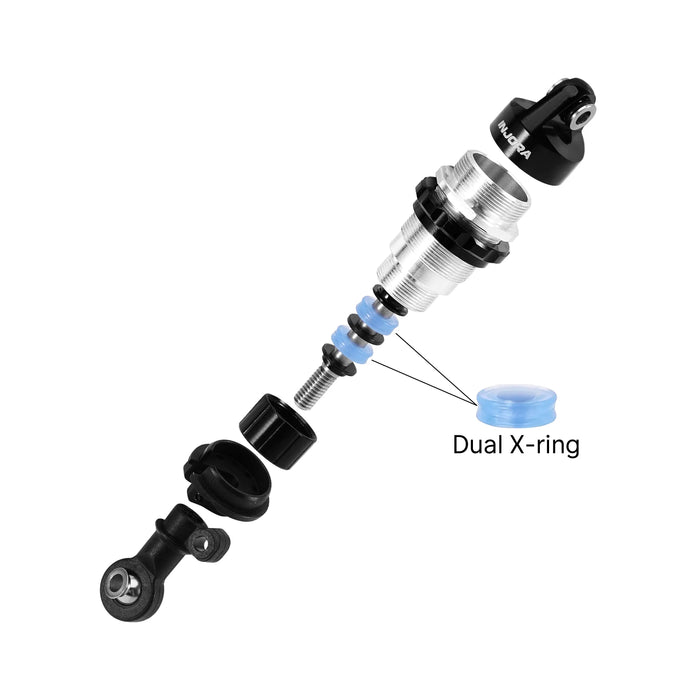 INJORA 64mm Oil Shocks w/ Progressive Rate Springs for Traxxas Mini Slash 4X4 1/16
