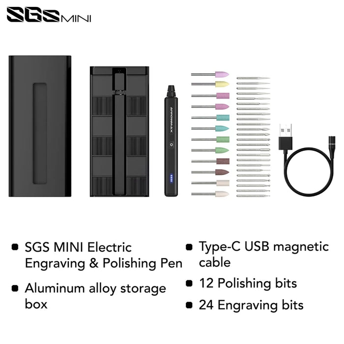 ARROWMAX SGS Mini Cordless Bluetooth Electric Engraving/Polishing Pen Set