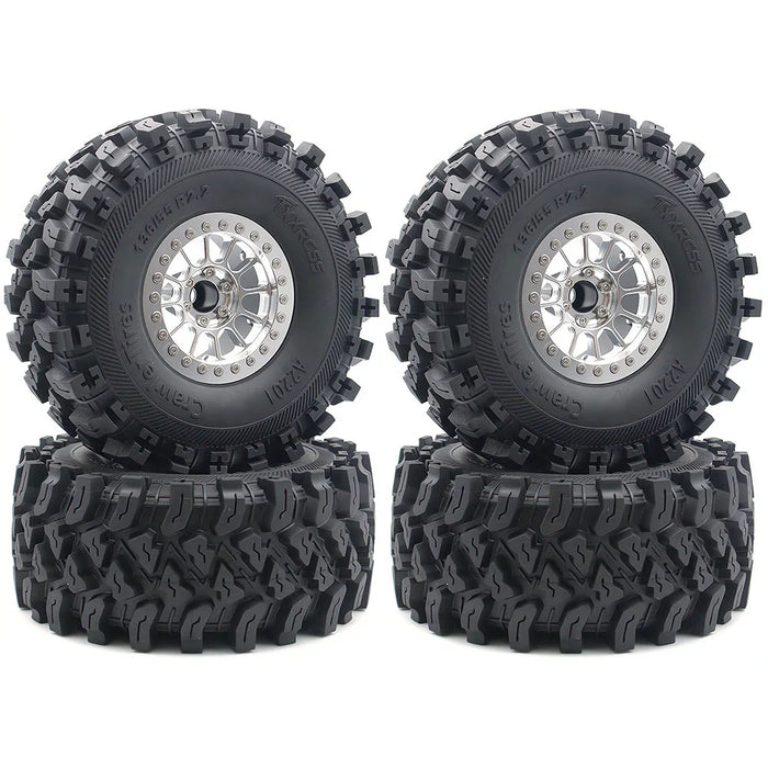 TxxRcss 4PCS 2.2" 136x55mm Beadlock Wheel Set 1/10 (Alu)
