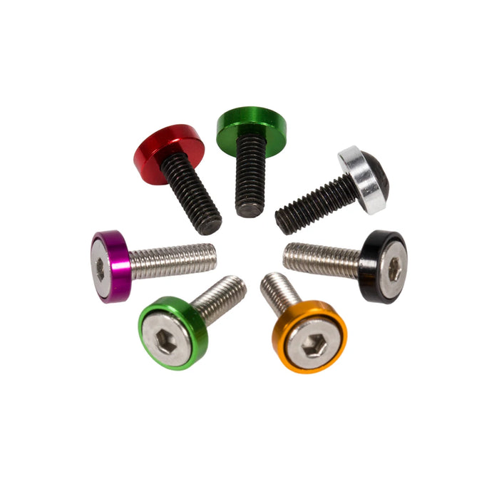 M3 Flat Round Head Screws Countersunk Washers (Alu)