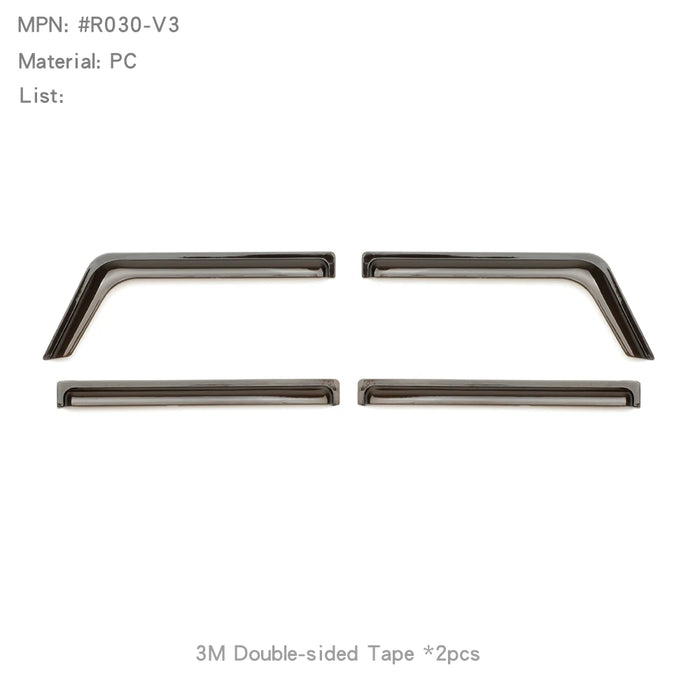 RCDream Side Window Rain Guards for FMS FCX10 Camel Trophy Defender 1/10