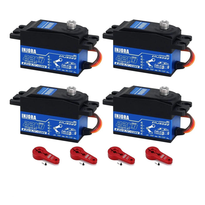 1-4PCS INJORA INJS022 Servo numérique profil bas 22KG