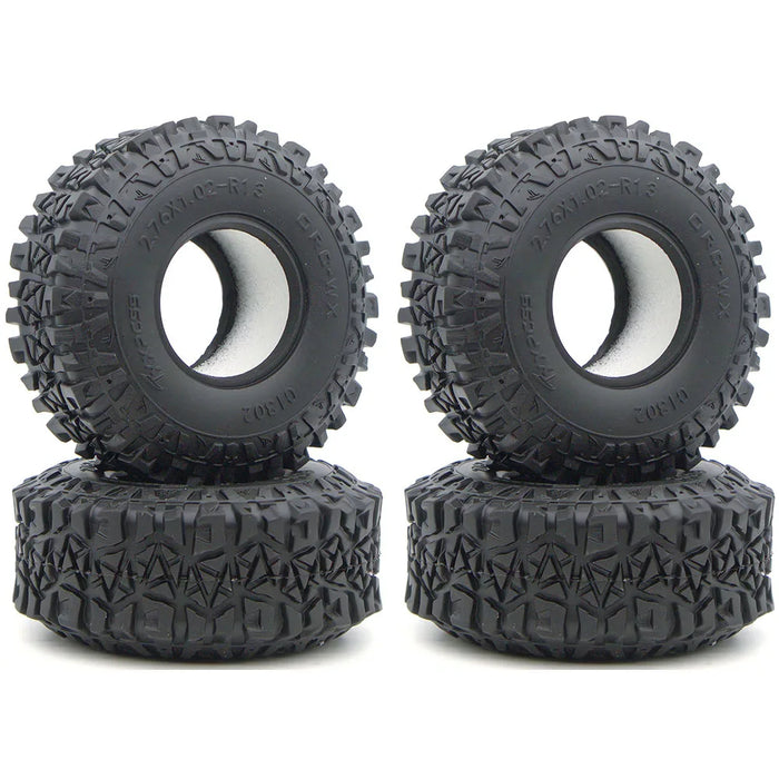 TxxRcss 4PCS 1.3" 70x26mm Sticky Soft Crawler Tires 1/18/24