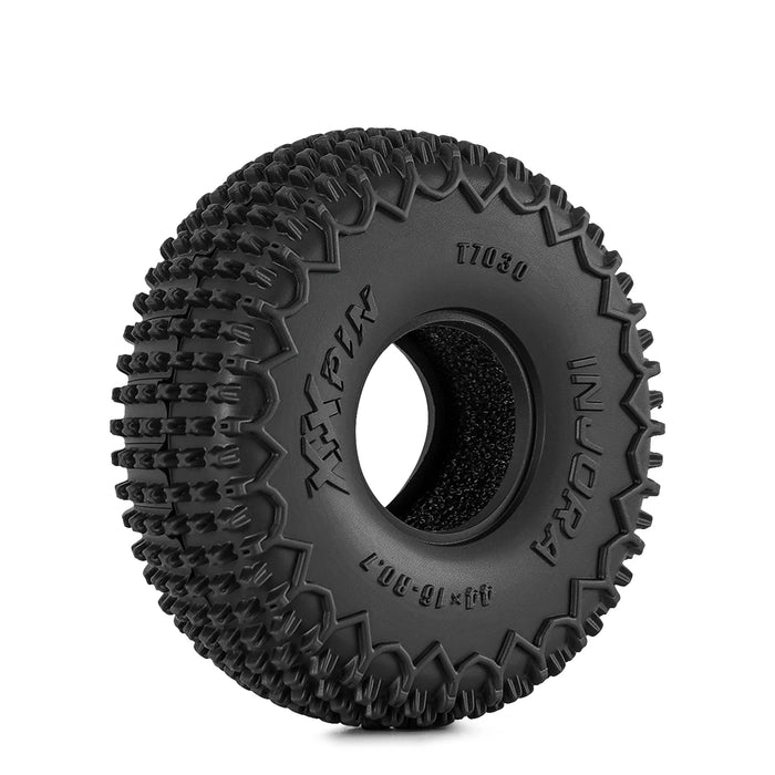 INJORA 4PCS 0.7" 44x16mm  XHX Pin Crawler Tires 1/30