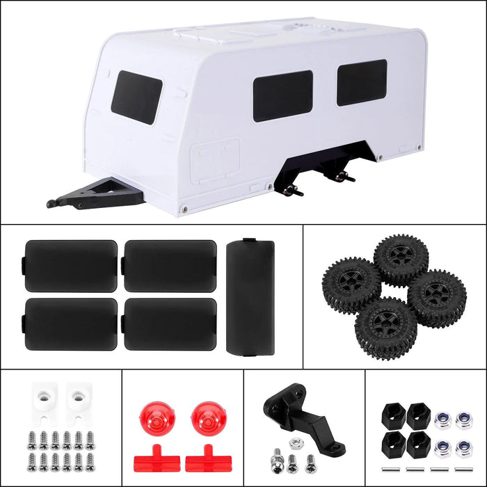 INJORA 1/18 Travel Camper Trailer w/ Hitch