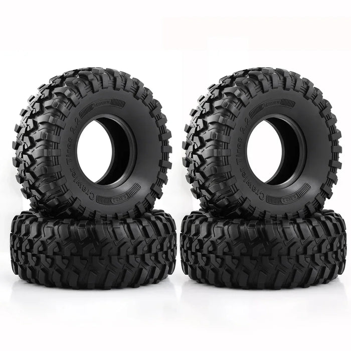 4PCS 2.2" 130x50mm 1/10 Crawler Tires (Rubber)