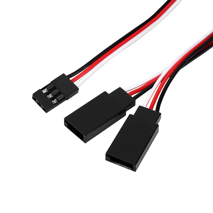 INJORA Magnetic Snap-on JR Extension Cable 1-to-2 Y Cable