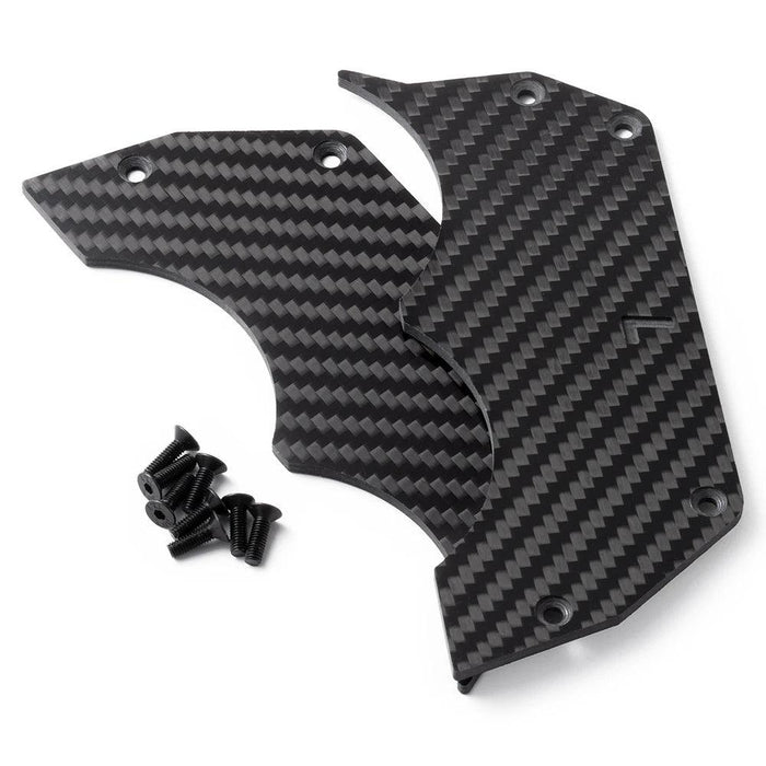 Air Dam Diffuser Wheel Covers Plate for Arrma Felony 6S 1/7 (Carbon Fiber)