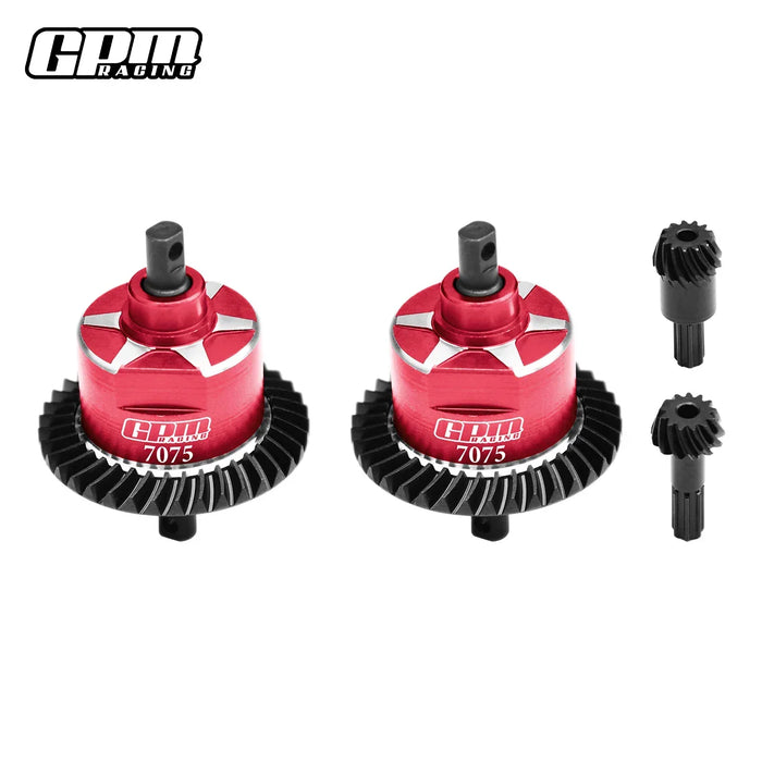 GPM F & R Complete Diffs for Traxxas Mini 1/16 (Alu)