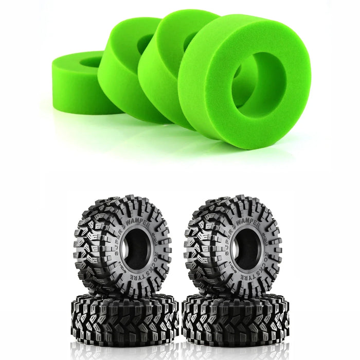 4PCS 1.9" 120x48mm 1/10 Crawler Tires (Rubber)