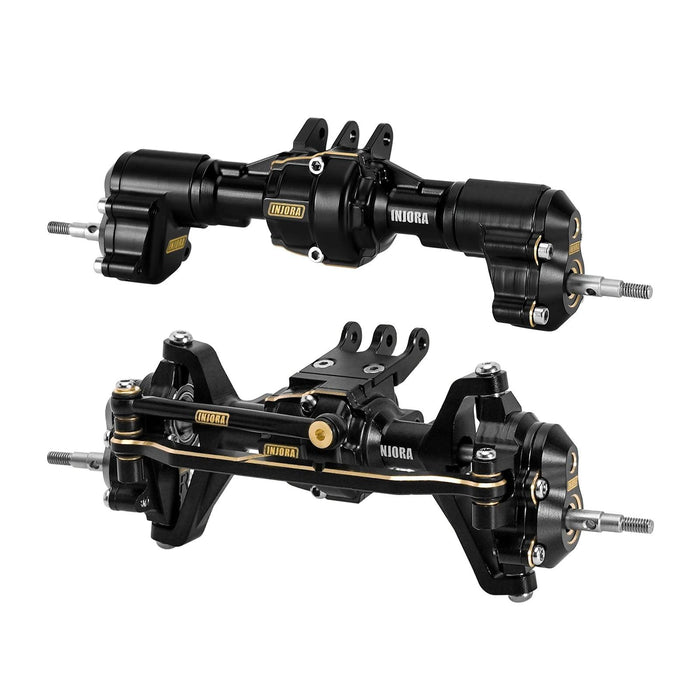 INJORA Essieux de portail complets pour Redcat Ascent-18 1/18 (laiton et aluminium)