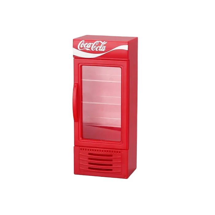 Mini Simulation Cola Refrigerator Model Decoration 1/10