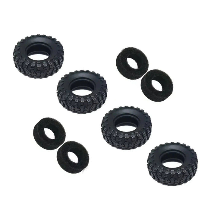 4PCS 35.5x14.28mm 0.7" Wheel Tire for Axial SCX30 1/30