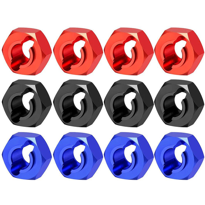 4PCS Wheel Hex Adapters for LOSI Micro-B 1/24 (Aluminium)