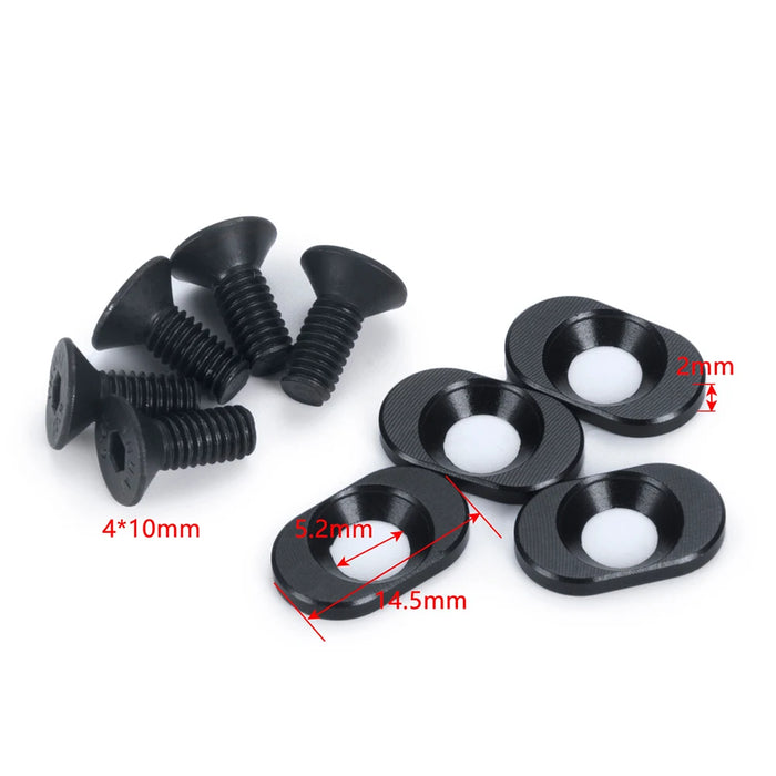 4PCS Renfort de siège moteur fixe 13-52T pour Traxxas Sledge 1/8 (Alu)