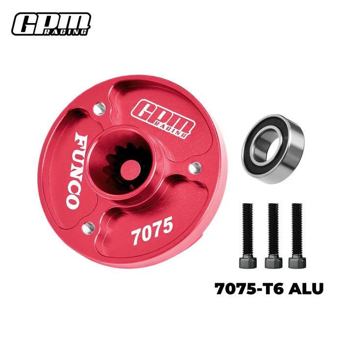 GPM Fixed Spur Gear Mount for Traxxas Funco 1/6 (Alu)
