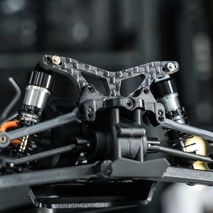 INJORA tours d'amortisseur avant arrière avec support pour Losi Micro-B Micro-T (fibre de carbone)