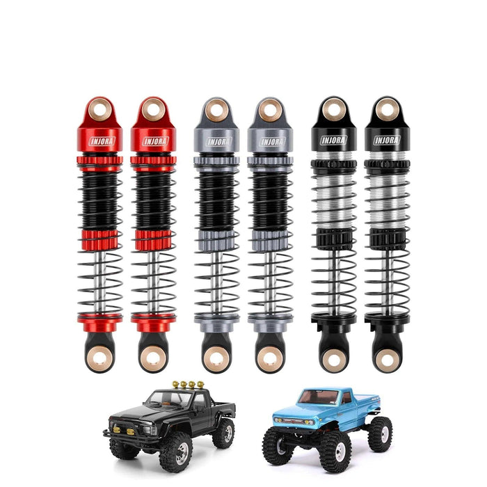 4PCS INJORA 53/59mm Threaded Shocks for Redcat Ascent18, HPI Venture18