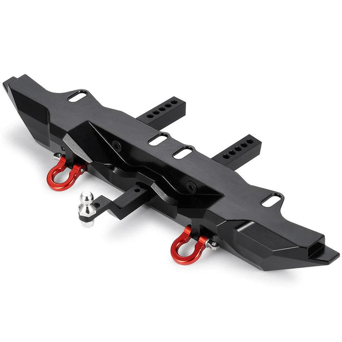 Rear Bumper with LED, Tow Hook, Tire Holder for Traxxas TRX-4 1/10 (Aluminium)