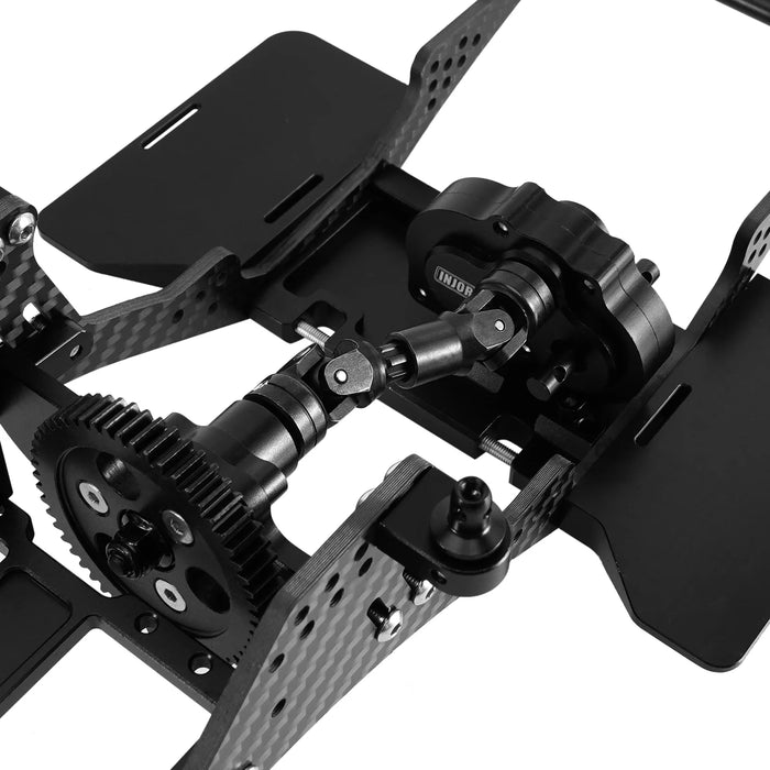Front Mounted Transmission LCG Carbon Fiber Chassis Kit 1/10 Crawlers (INC-10F)