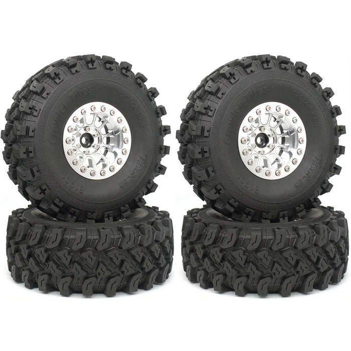 TxxRcss 4PCS 1.9" 120x44mm Beadlock Wheel Set 1/10 (Alu)