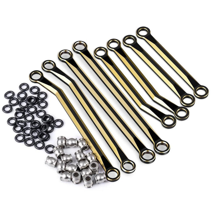 8PCS Heightened Linkage Set for Traxxas TRX-4M Bronco Defender 1/18 (Brass)