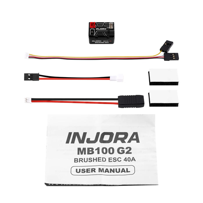 INJORA MB100 G2 Waterproof Brushed ESC 40A 1/24 1/18