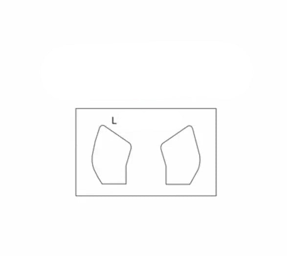 Left Right Reflective Sticker for Turbo Racing C61 1/76 760051