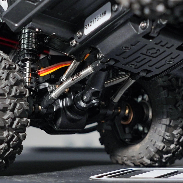 INJORA Ensemble de liens de garde au sol élevée et liens de direction pour HPI Venture18 1/18 (RVS)